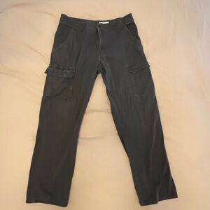 Wrangler dark grey cargo pants size 34/30